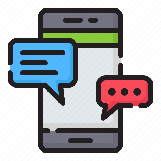 Communications, chat, smartphone, message, mobile phone icon - Download on Iconfinder