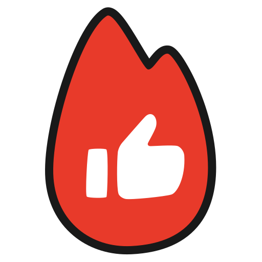 Fire, like, trend, youtube icon - Free download