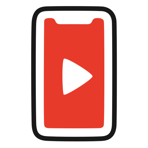 Mobile, play, player, video, youtube icon - Free download