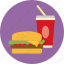 burger, drink, fast food, fizzy, food, hamburger, soft drink 