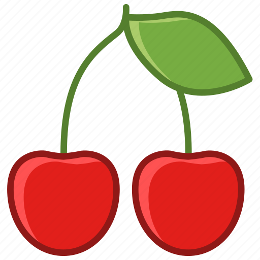 Cherries, cherry, fruit, garden, leaf, vitamins icon - Download on Iconfinder
