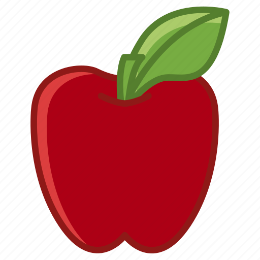 Apple, food, fruit, garden, leaf, vitamins icon - Download on Iconfinder