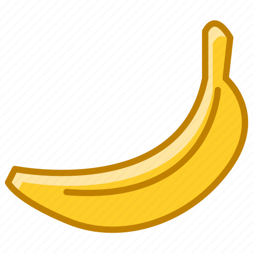 Banana, fit, food, fruit, tropical, vitamins icon - Download on Iconfinder
