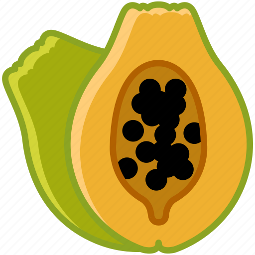 Fit, food, fruit, papaya, tropical, vitamins icon - Download on Iconfinder