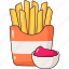 french fries, fast food, fried potatoes, takeaway, junk food 