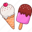 ice cream, popsicle, ice pop, dessert, ice lolly, food 