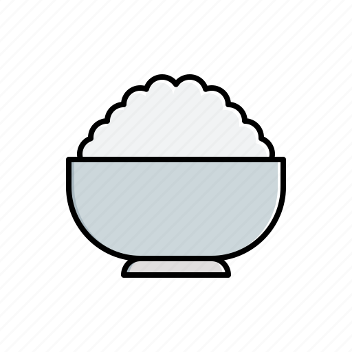 Bowl, food, rice icon - Download on Iconfinder on Iconfinder