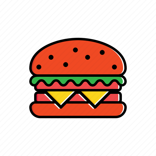 Bread, fast food, food, hamburger icon - Download on Iconfinder