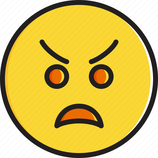 Angry, emoticon, face, smiley icon - Download on Iconfinder