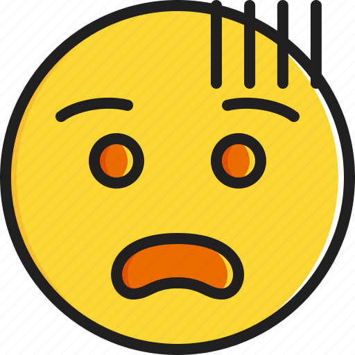 Emoticon, face, fearful, smiley icon - Download on Iconfinder