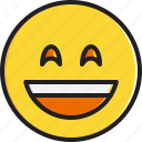 emoticon, face, mouth, open, smiley, smiling