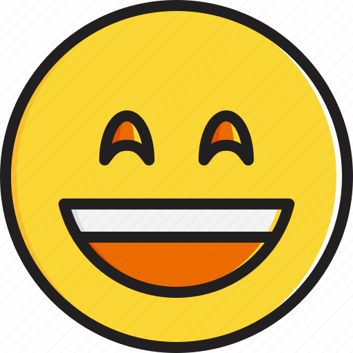 Emoticon, face, mouth, open, smiley, smiling icon - Download on Iconfinder