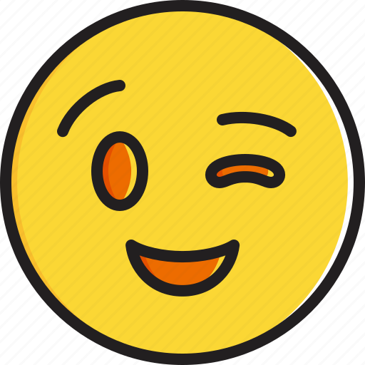 Emoticon, face, smiley, winking icon - Download on Iconfinder