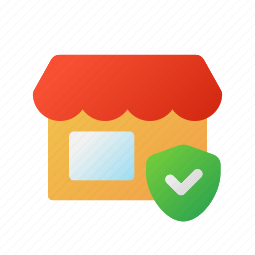 Ecommerce, verified, shop, store, market icon - Download on Iconfinder