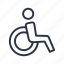chair, disabled, wheel, wheelchair 