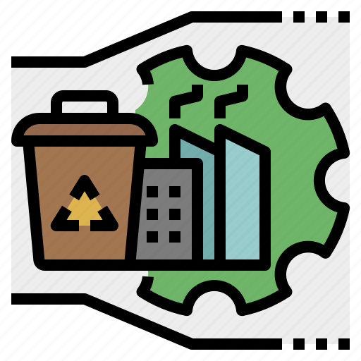 Industry, recycle industry, factory, eco friendly, zero waste icon - Download on Iconfinder