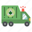 garbage truck, recycling truck, waste management, transportation, zero waste 