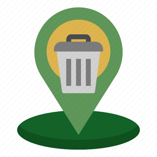 Recycling, map point, waste management, ecology, zero waste icon - Download on Iconfinder