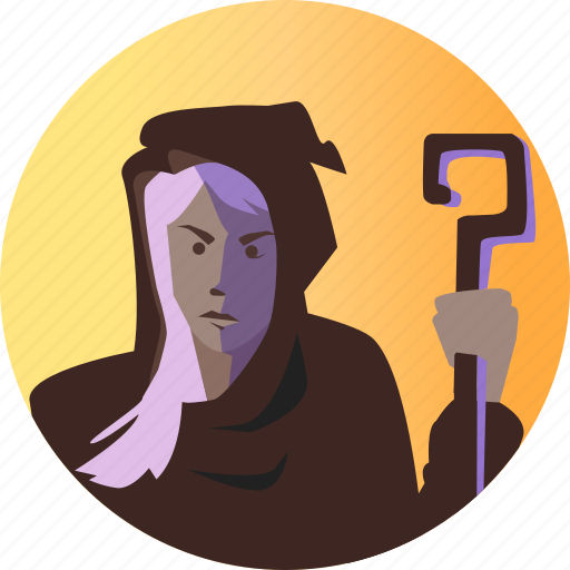 Avatar, fantasy, female, people, roleplaying, witch, wizard icon - Download on Iconfinder