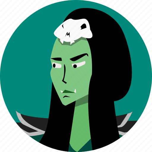 Avatar, fantasy, female, orc, people, roleplaying, rpg icon - Download on Iconfinder