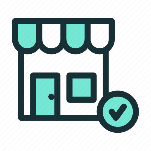 Seller, shop, store, verified icon - Download on Iconfinder