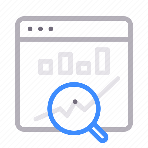 Magnifier, report, statistics icon - Download on Iconfinder