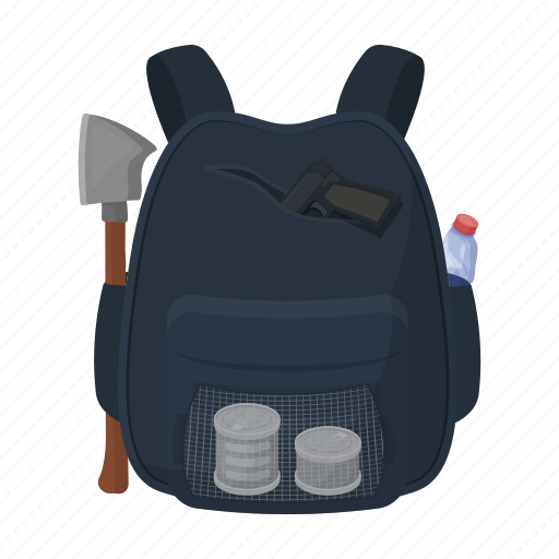 Backpack, equipment, tool, weapons, zombies icon - Download on Iconfinder