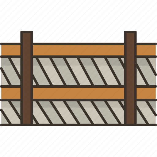 Fence, gate, border, wooden, zoo icon - Download on Iconfinder