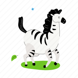 cute, animal, zebra, gallop, zoo 