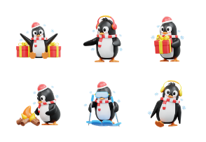 3D Cute Penguin Character