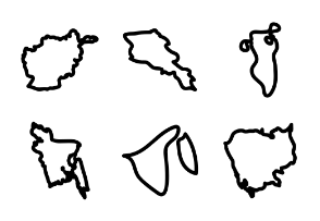 Asian countries Maps