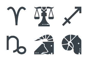 Astrological Signs Glyph