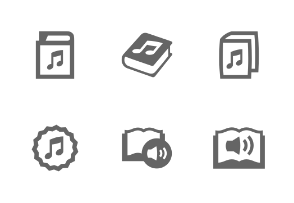 Audio books icons