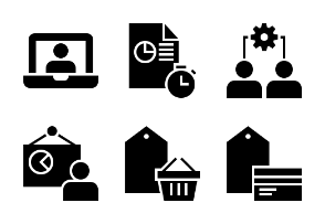 Business and Finance Glyph 34