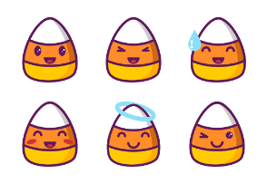 Candy Corn Emoji Icon