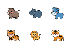 Cartoon animals