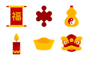 Chinese new year icons.