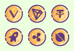 Cryptoicons - Flat Line Pack