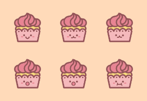 Cupcake Emojis v2