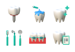 Dental 3D illustration Pack