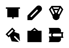 Education and School Glyph 24 px