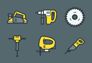 ELASTO Power Tools Color Flat & Outline icons