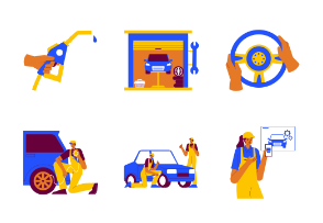 Ellonia : Automotive Garage Illustration