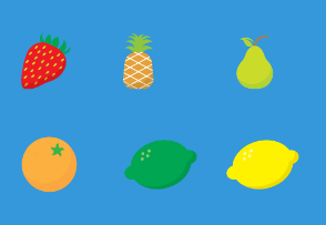 Colorful bunch of fruit