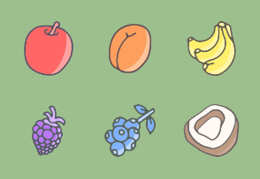 Fruits (Colored)