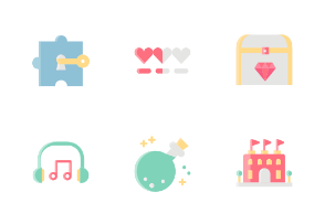Game Without Outline Iconset