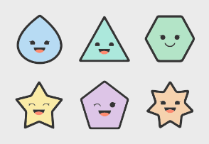 Happy Shapes - Colored