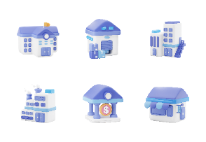 Housely - House & Building 3D Item Pack