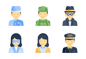 Jobs and professions avatars Flaticon