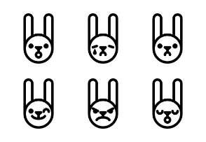 Line Rabbit emojis